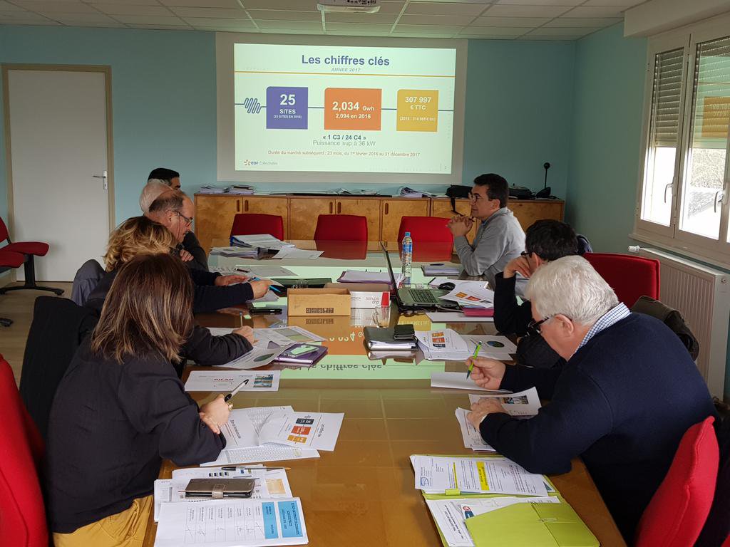 Réunion du groupement de commandes d’achat d’électricité pour les sites d’une puissance supérieure à 36 kVA