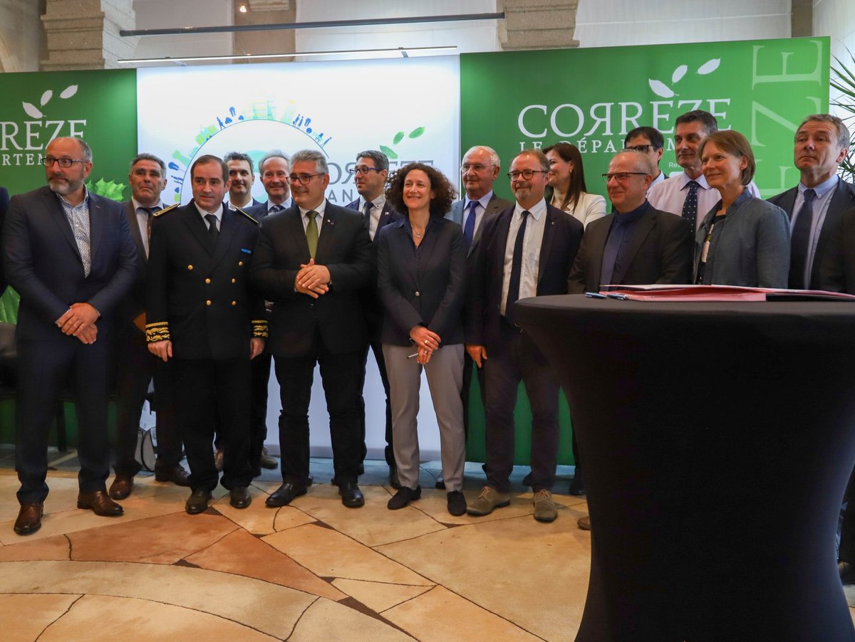 Signature du Contrat de Transition Écologique entre le Département de la Corrèze et le Ministère de la Transition Ecologique et Solidaire