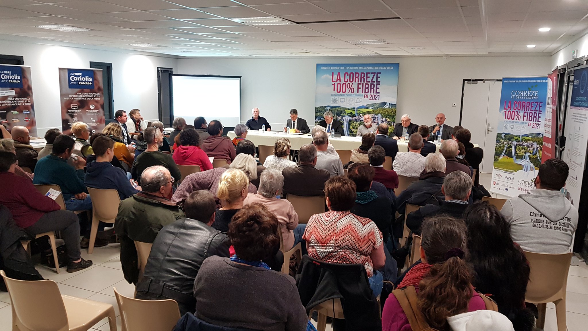 Déploiement de la fibre optique sur la Haute-Corrèze – réunion publique de commercialisation