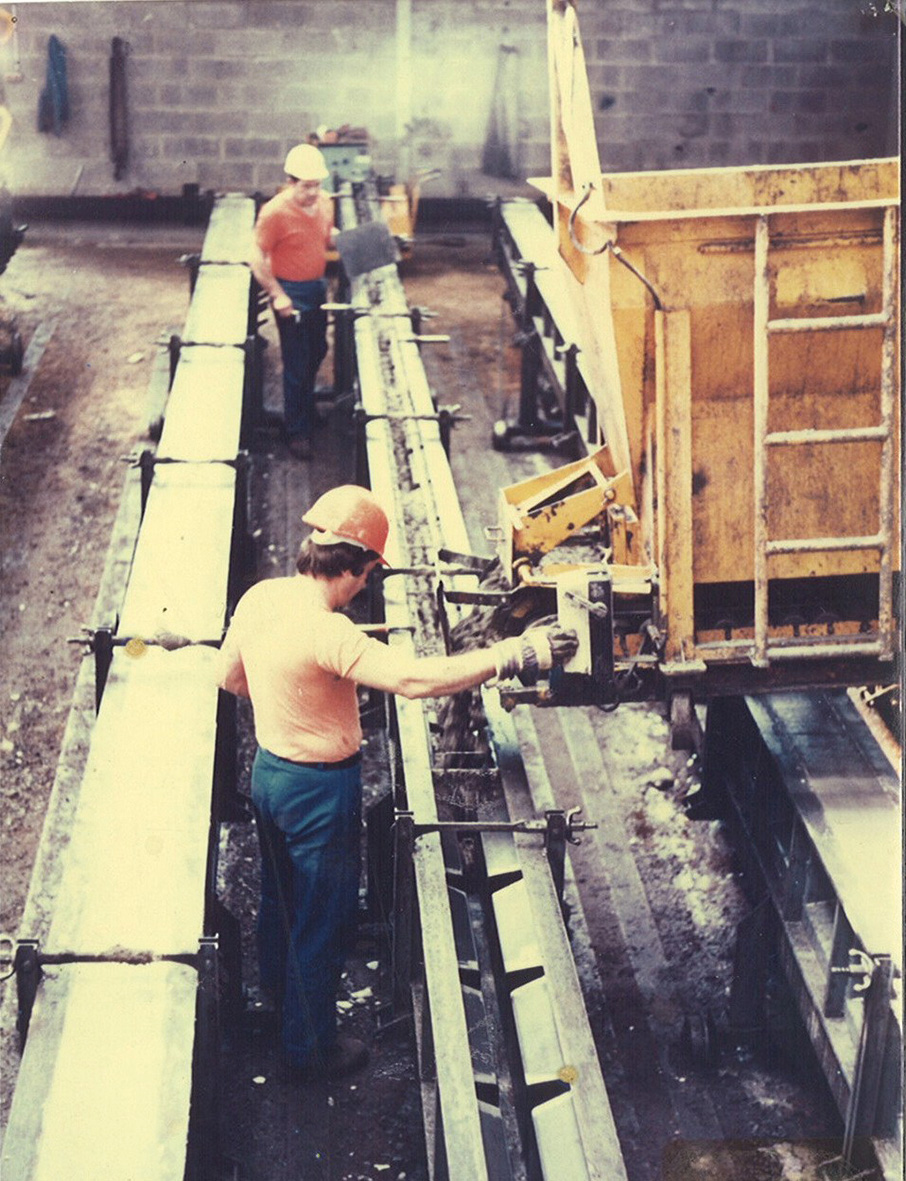 1979 – Inauguration de l’usine de poteaux-béton