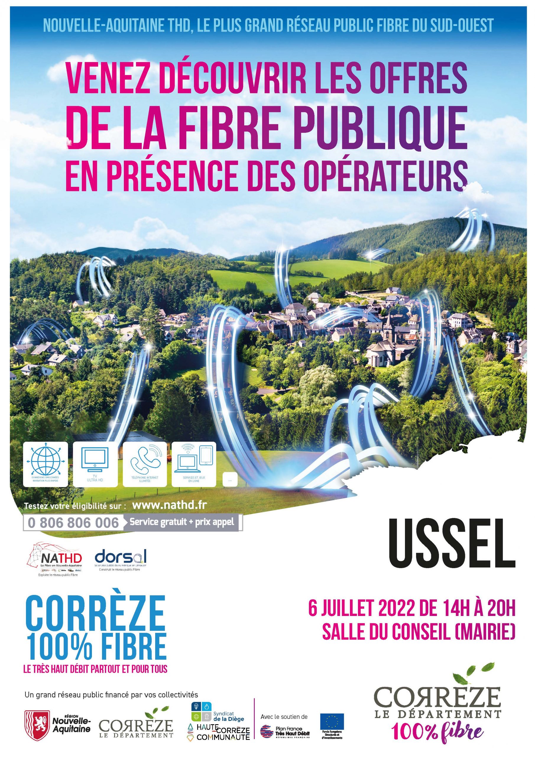Ussel – Réunion publique offres fibre optique