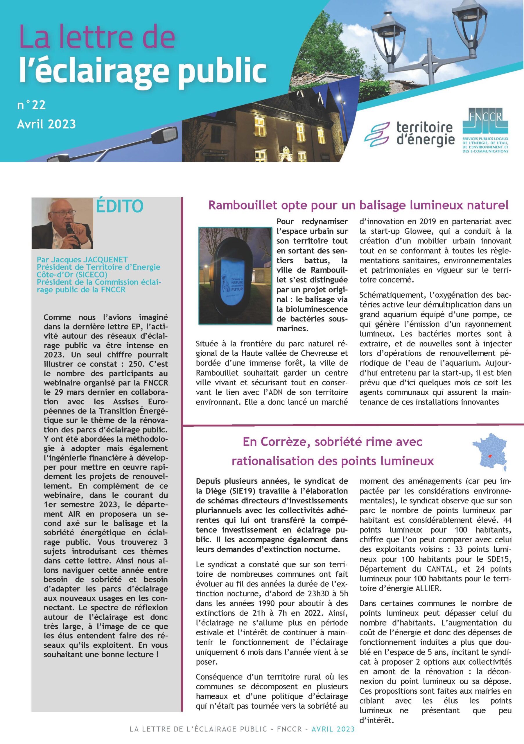 Sobriété de l’éclairage public : on parle du Syndicat de la Diège