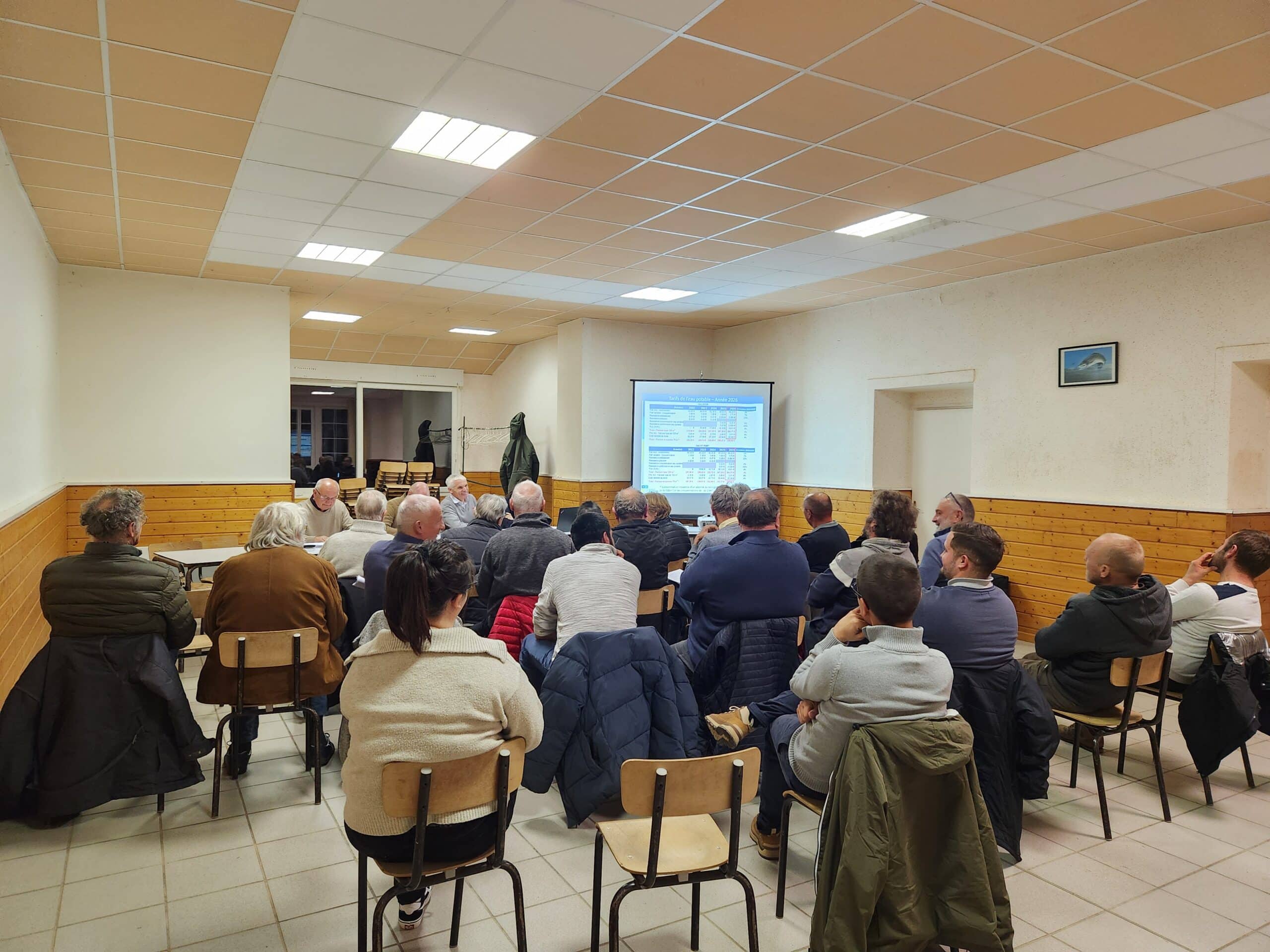 Réunion pour les services publics Eau et Assainissement collectif le 2 décembre 2025