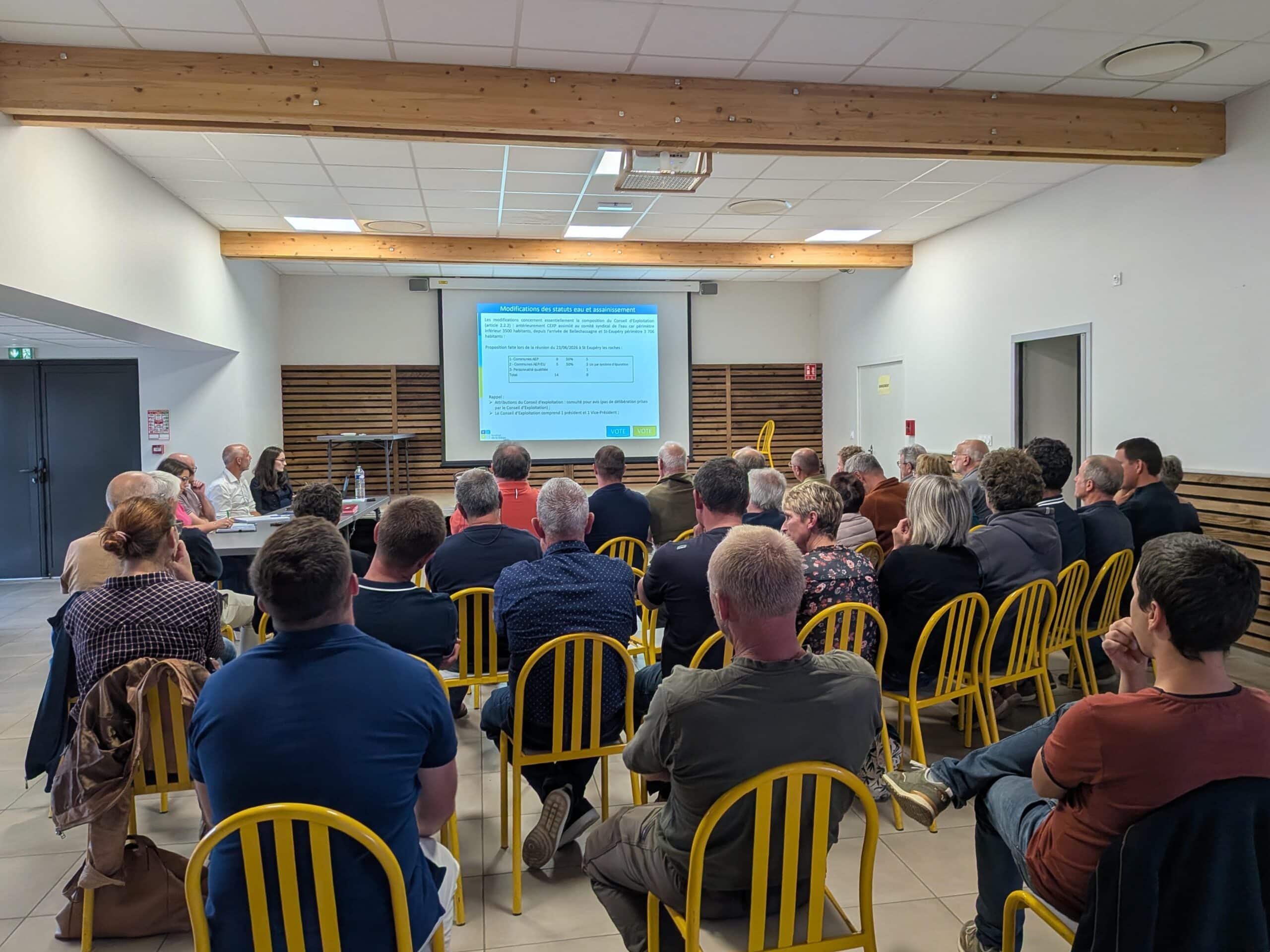 Réunion pour les services publics Eau et Assainissement collectif le 30 septembre 2026